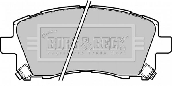 BORG & BECK Комплект тормозных колодок, дисковый тормоз BBP1680